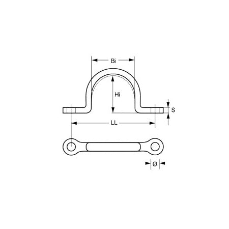 ALLEN Leitöse/Augbügel mit Kausche A4 27-33mm, Auge 8-10mm
