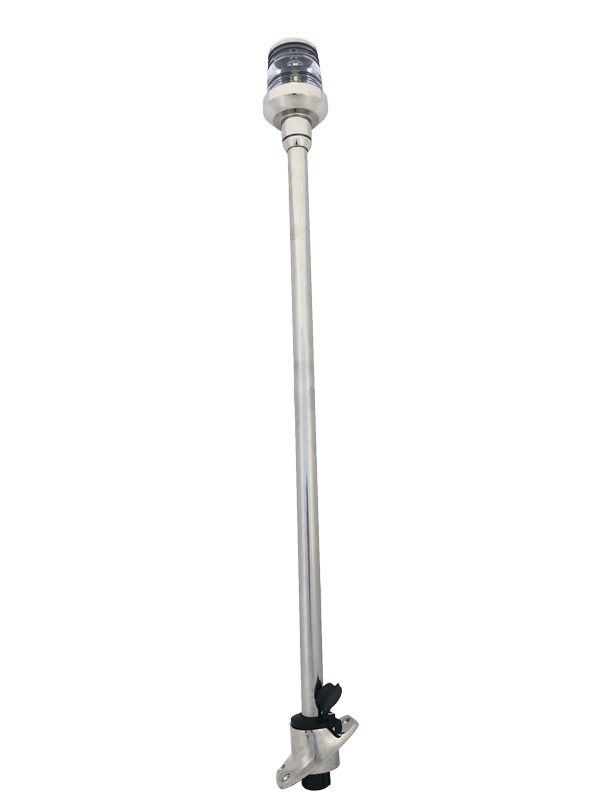 Allpa Led Navigations Stablaterne, 12v, 360°, Mit Abnehmbarem Niro Fuß