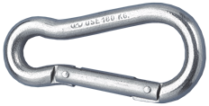 Allpa Niro Karabinerhaken, Ø7mm, H=70mm (Bruchlast 450kg)