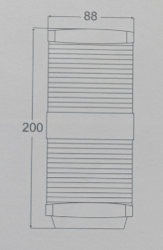 Hella 3-Farben/Anker-Laterne,schwarz, Mod.2984