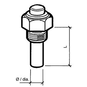 Veratron VDO Kühlmitteltemperatur Sensor 40 – 120 °C, 1polig, M10 x 1 konisch, kurz