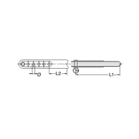 ALLEN Wantenversteller A4 86-95mm, Pin 5mm 1/10Stück
