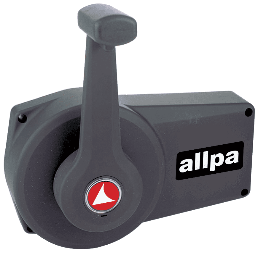 Allpa Einhebel-Fernbedienung C89, Schwarz, Seitenmontage, Mit Schaltsperre