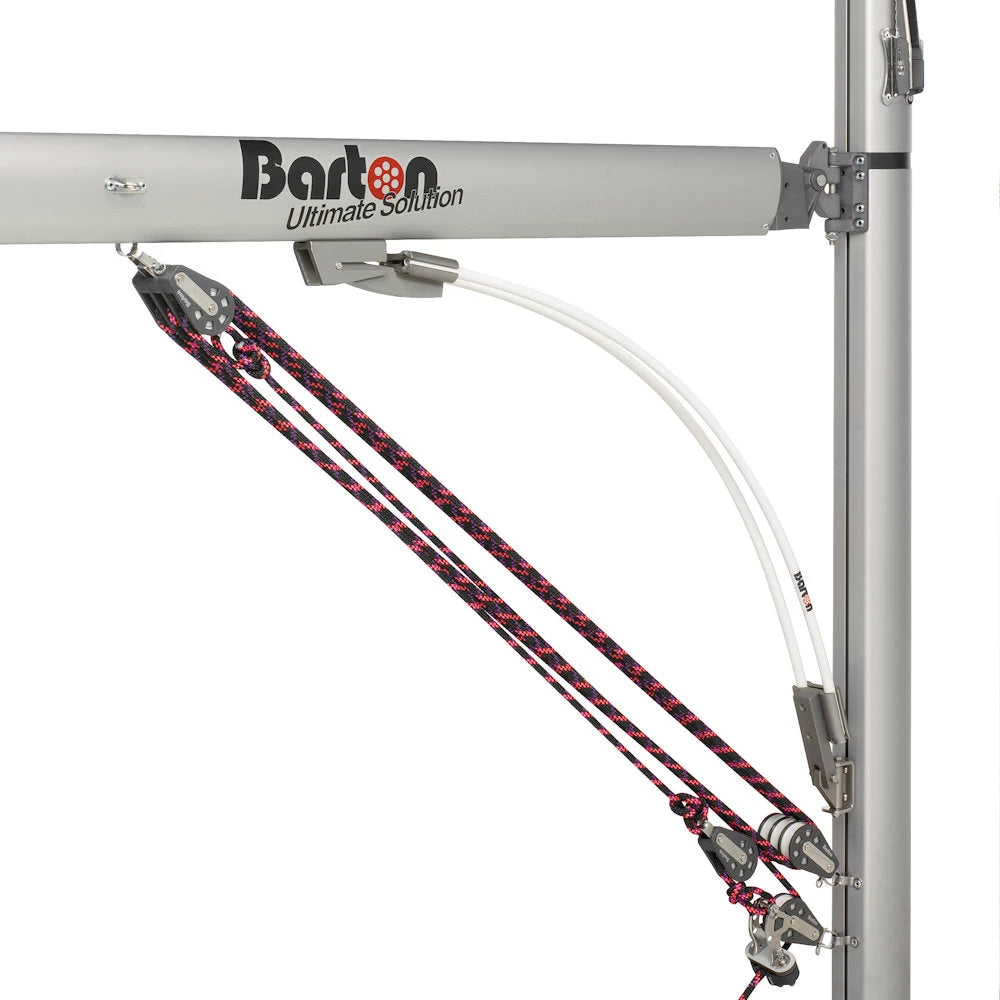 BARTON Kicker Boomstrut Baumstütze GFK, 96 bis 145 cm, Weiß oder Schwarz, von 6 bis 12 Mtr. Bootslänge