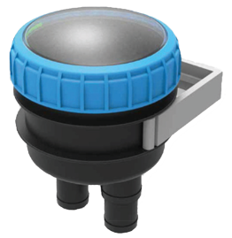 Allpa Geruchfilter Für Fäkalien- Und Kraftstofftanks, Mit Aktiv Karbon Und Halterung