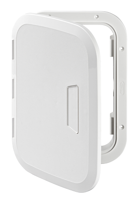 Allpa Kunststoff-Luke, 290x190mm, 180°, Weiß