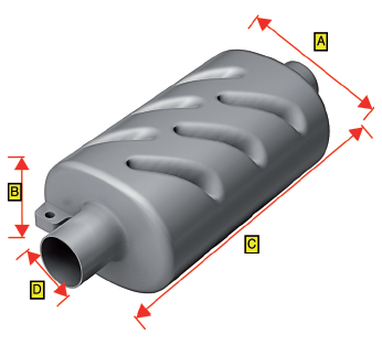Allpa Kunststoff Schalldämpfer, Schlauchanschluß Ø60mm