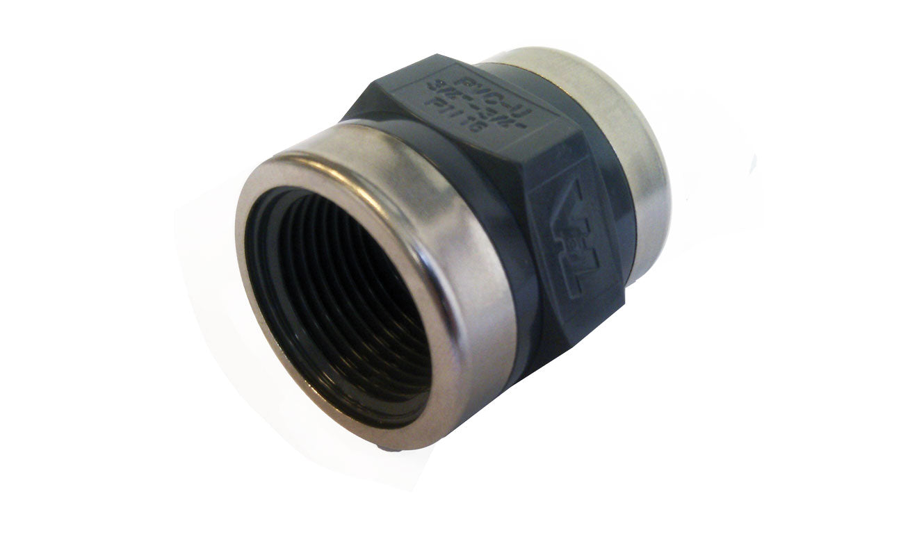 Allpa Kunststoff Muffe, Verstärkt Mit Niro Ring, 3/4"X3/4", 16bar