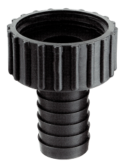Allpa Kunststoff Gerader Anschluss, 1-1/4", Mit Rechteckigem Schlauchanschluß Ø25mm