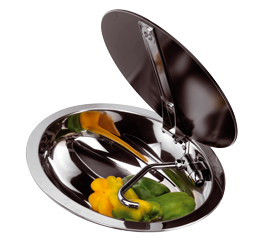 Allpa Niro Spüllbecken, Ovales, Mit Rauchglasdeckel, 510x390x150mm