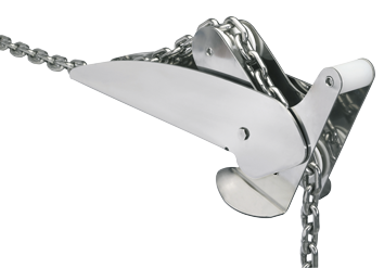 Allpa Niro Ankerbugrolle, A=440mm, B=71mm, C=100mm (Kippbar, Bis 20kg)