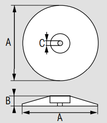 PLASTIMO RUDERANODE TELLERANODE ZINK 50 MM, 2er SET
