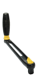 Allpa Aluminium Winsch-Kurbel, L=200mm, Gewicht 0,40kg, Lock-In, Einzelner Griff