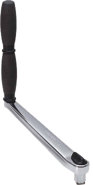 Allpa Verchromte Winsch-Kurbel, L=250mm, Gewicht 1,53kg, Doppelgriff