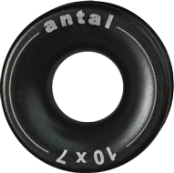 Antal Aluminium Low Friction Ring, D1=10mm, D2=25mm, Ø=7mm, T=12mm, Arbeitslast 800kg