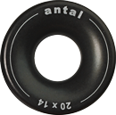 Antal Aluminium Low Friction Ring, D1=20mm, D2=50mm, Ø=14mm, T=22mm, Arbeitslast 3200kg