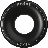 Antal Aluminium Low Friction Ring, D1=28mm, D2=70mm, Ø=20mm, T=31mm, Arbeitslast 6400kg