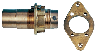 Allpa Bronzenes Außenlager Mit Gegenflansch, Für Welle Ø25mm & Stevenrohr Ø40mm