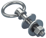 Allpa Niro Augbolzen Mit Beweglichem Ring M-10, L=55mm