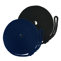 Allpa Festmacher Aus Geschlagenem Polypropylen Mit Spleiß, Ø8mm, L=4500mm, Schwarz
