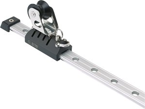 Antal Aluminium/Niro Genuaschlitten 26x4, Mit Rolle, 96x38x91mm, Arbeitslast 800kg