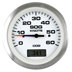 Allpa Lido Pro Geschwindigkeitsanzeiger 50 Knoten (Inklusive Pitot & Schlauch)
