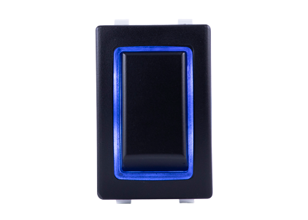 Sierra Wasserdichter (Ip68) Halo Dauerleuchtender Schalter; Led Blau, Dpst, On-Off