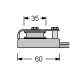 Antal Aluminium Endfitting Für T-Schiene 26x4 (Mit Scheibe)