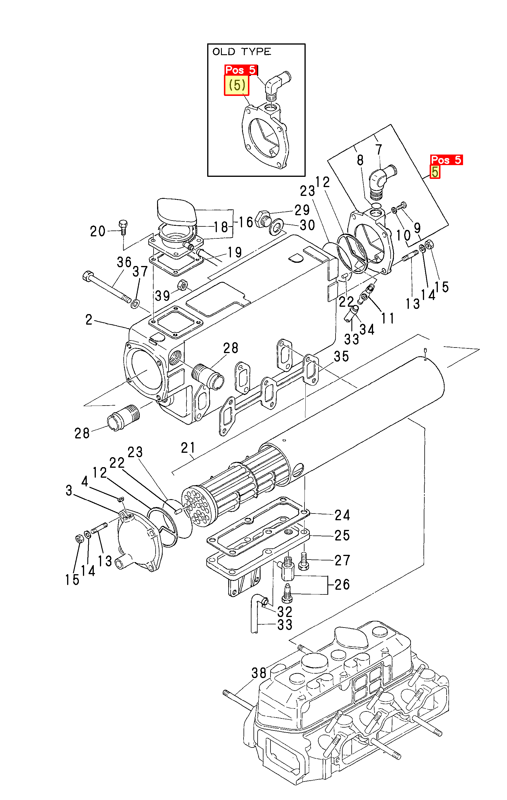 Yanmar Abdeckung Baugruppe