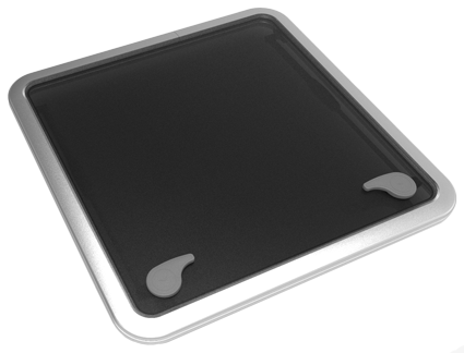 Goïot Aluminium Luken Modell 'Opal 70', Satin, Abm. 681x681mm, Lochmaß 627x627mm, Rahmen 15mm