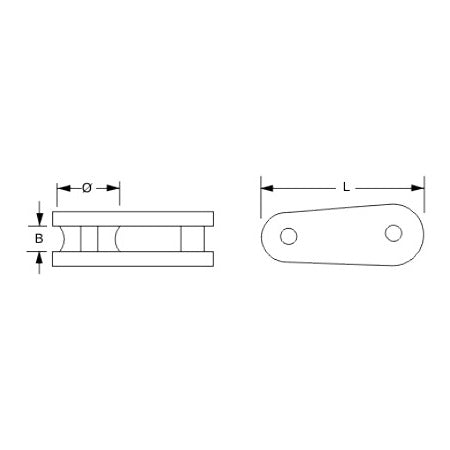 ALLEN Vorliek-Block zum Anclipsen Nylon 16mm weiß 10St.