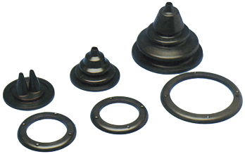 Allpa Kabeldurchführung/Balge Mit Montagering, Bohrloch Ø71mm, Aussenmaß Ø105mm, H=70mm