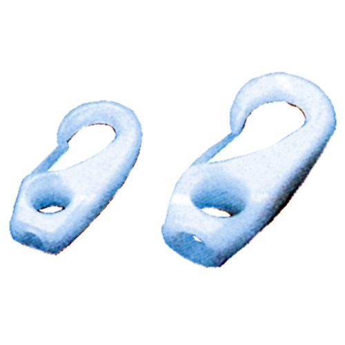 Allpa Kunststoff Schnapphaken, 6mm, Weiß