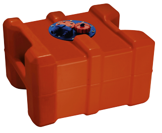 Allpa Kunststoff Aussenbordmotortank 40l, Mit Flanschplatte Und Griffen