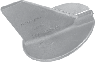 Allpa Zinkanode Yamaha Aussenborder, Skeg (Oem 6e5-45371-01)