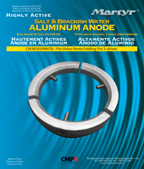 Allpa Aluminium Anodensatz, Volvo Folding Prop 3-Blads