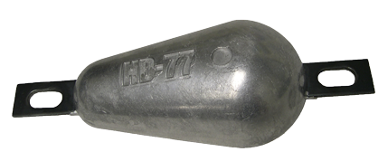 Navalloy Commercial Hull Anode; 0.4kg Disc Anode