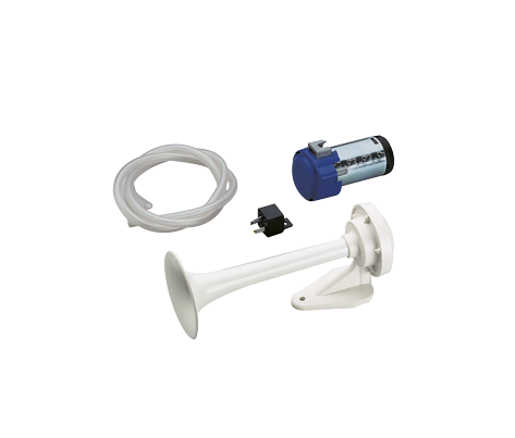 Allpa Abs Signalhorn Mit Kompressor, Einklang, L=250mm, 12v (116db(A)-420hz), Weiß