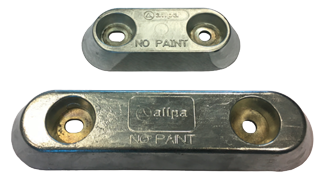 Allpa Aluminium Anode Bolzenmontage, Lochabstand = 140mm (1,4kg)