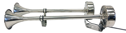 Allpa Niro Elektromagnetischer Signalhornsatz, Zweiklang, L=463,5mm, 12v (105db(A)-350/400hz)