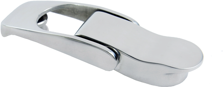 Allpa Niro Backskistenverschluß Mit Federendem Bügel, A=82mm, B=25mm, C=15mm