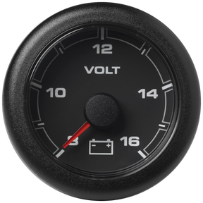 VDO Veratron OCEANLINK™ 52 mm Voltmeter Anzeige 8-16 Volt, schwarz 12 Volt