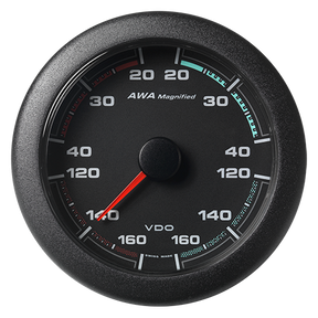VDO Veratron OceanLink scheinbarer Windwinkel Anzeige vergrößert 85 mm, schwarz