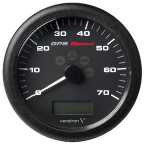 VDO Veratron VIEWLINE GPS-Geschwindigkeitsanzeige, 0 – 70 Knoten Ø 110 mm 12 Volt, schwarz