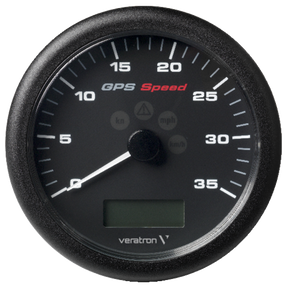 VDO Veratron VIEWLINE GPS-Geschwindigkeitsanzeige, 0 – 35 Knoten Ø 110 mm 12 Volt, schwarz
