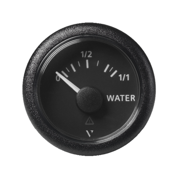 VDO Veratron VIEWLINE Frischwasser-Anzeige 0 – 1/1 resisitv 3 – 180 Ω, Ø 52 mm schwarz oder weiß
