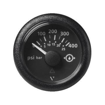 VDO Veratron VIEWLINE Getriebeöldruck Anzeige 0-400 PSI, Ø 52 mm schwarz