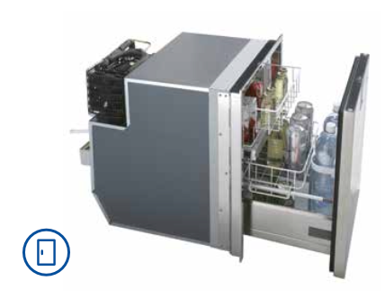 Isotherm DR65 Drawer Inox No-Frost 12/24V