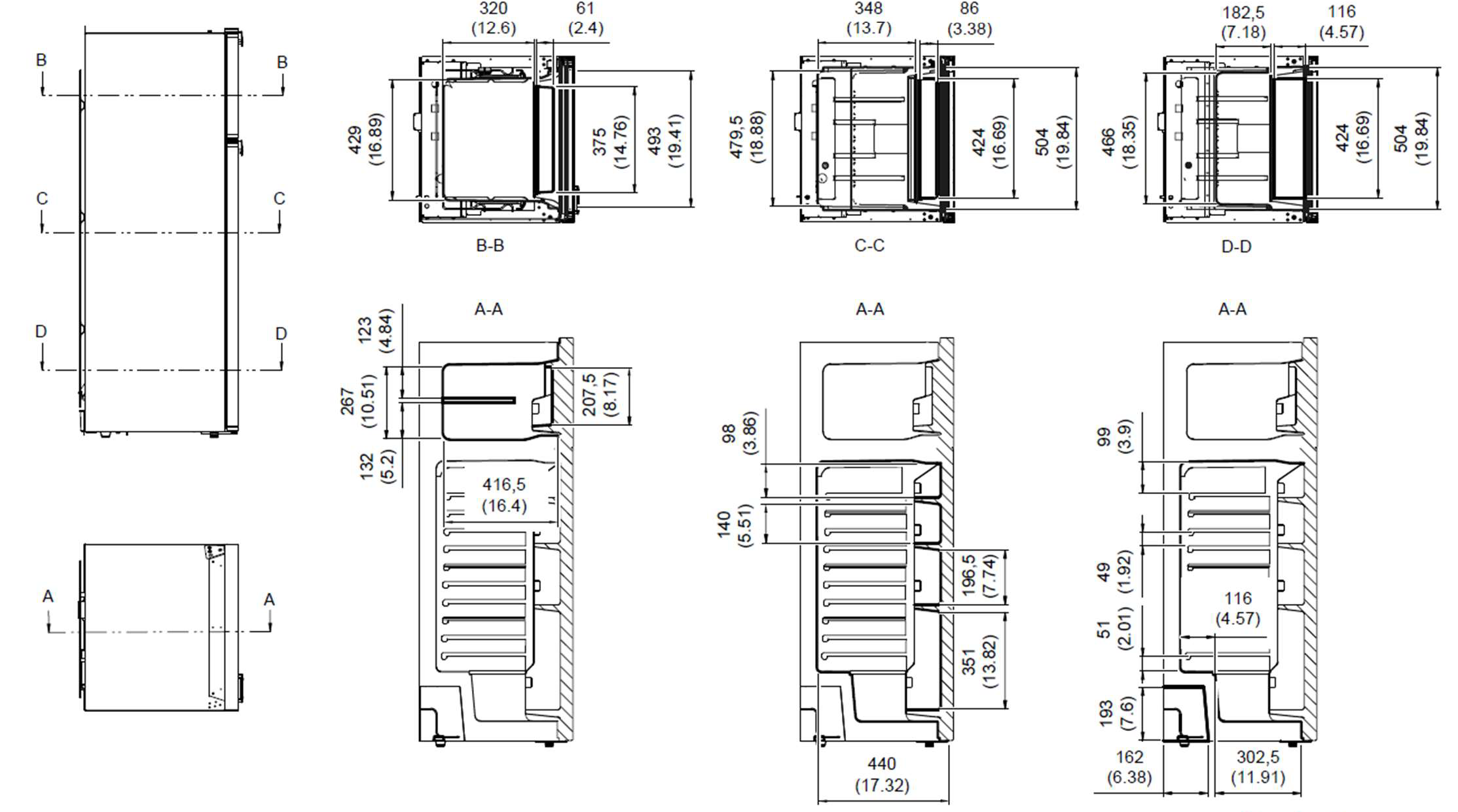 Isotherm Cruise Total Black 226 Liter Kühl- Gefrierkombination 12/24V