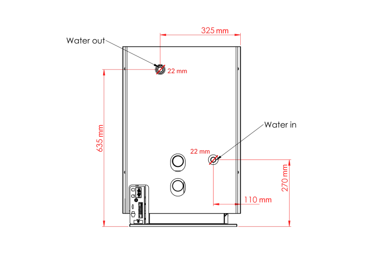 Wallas 40EA Wasserheizung Hütten-Heizung weiß oder grau